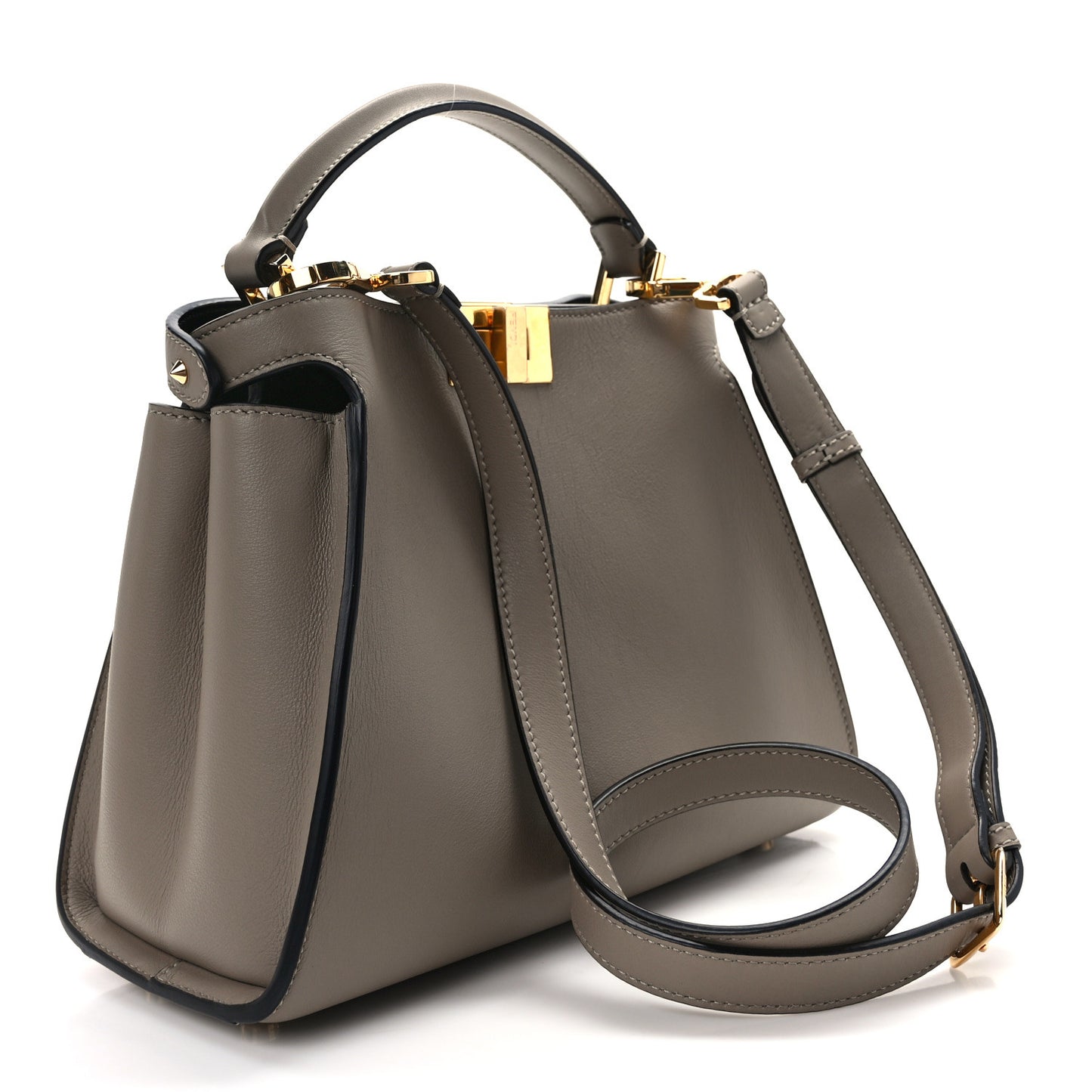 Vitello Tahiti Burro Medium Peekaboo Iconic Essentially Satchel Tortora Black