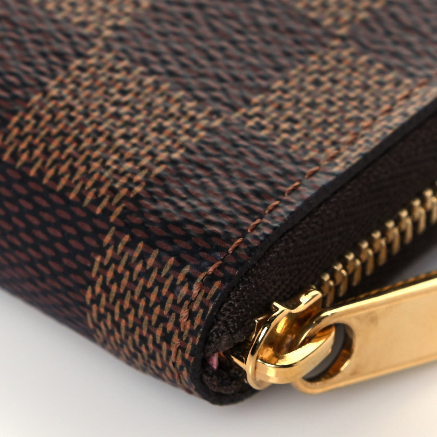 Damier Ebene Zippy Coin Purse Rose Ballerine
