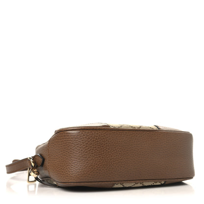 Gucci Monogram Mini Bree Messenger Bag Beige Tabacco 4 of 11
