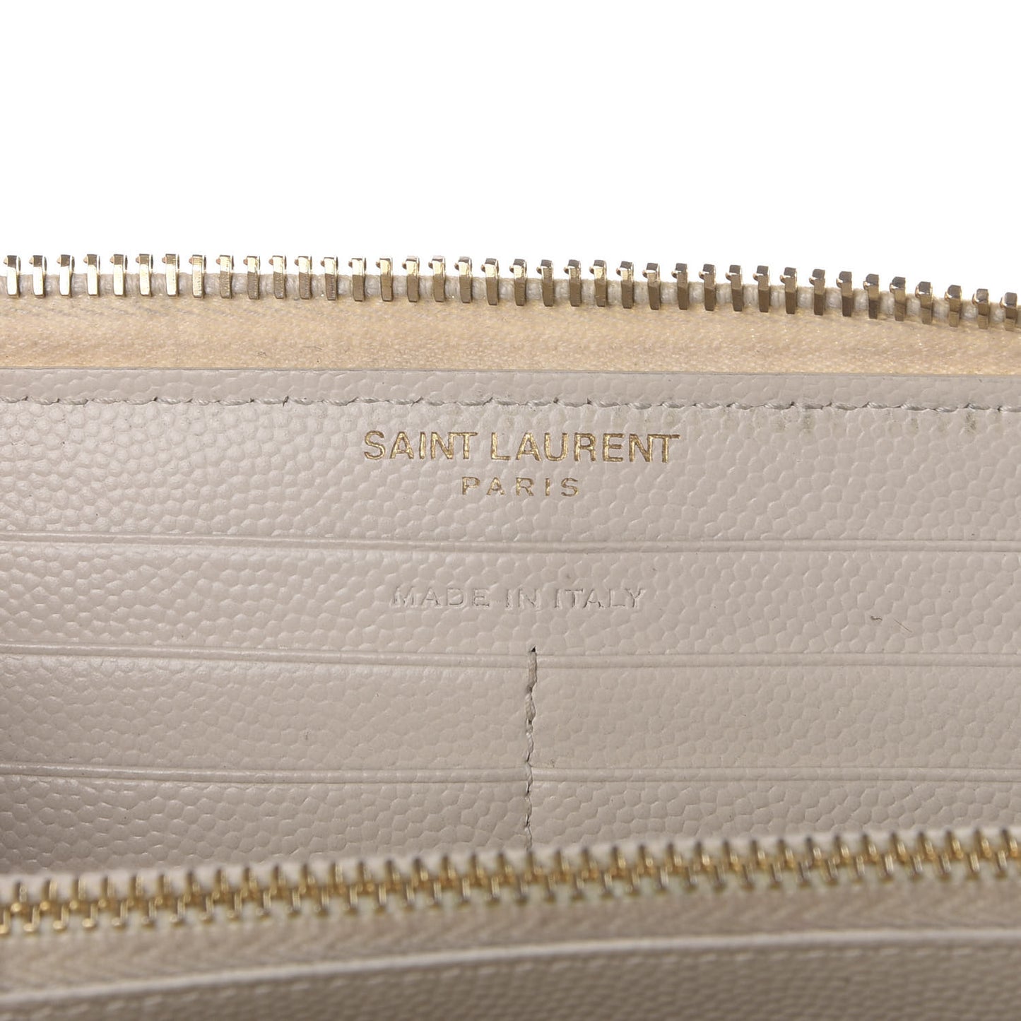 Grain De Poudre Matelasse Chevron Monogram Zip Around Wallet Porcellana