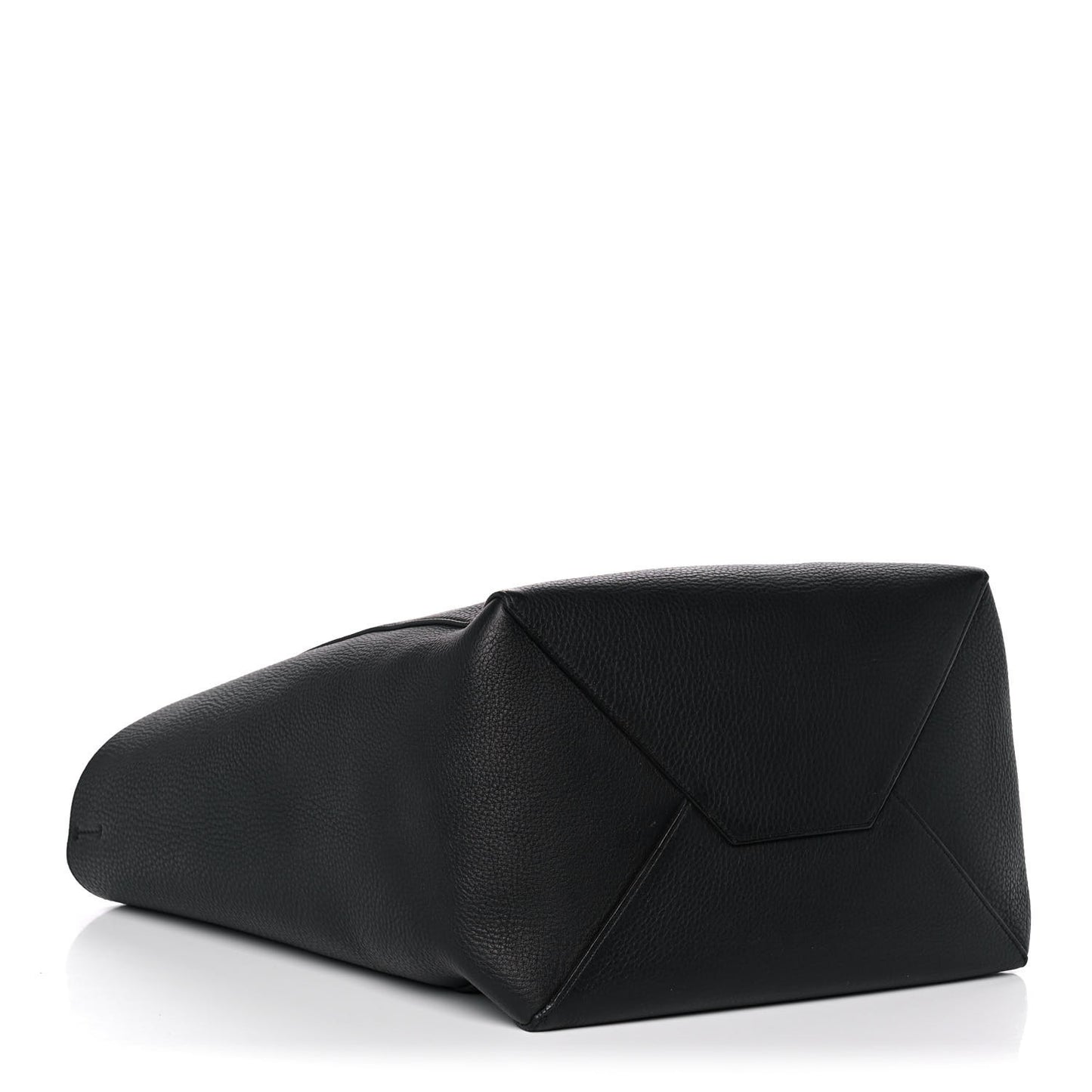 Grained Calfskin Medium Horizontal Cabas Phantom Black