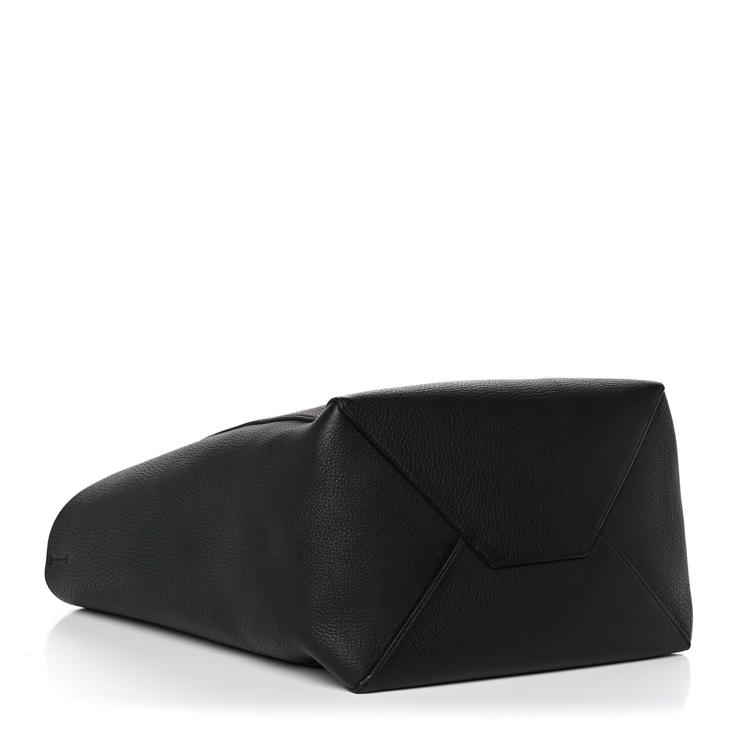 Celine Grained Calfskin Medium Horizontal Cabas Phantom Black 4 of 19