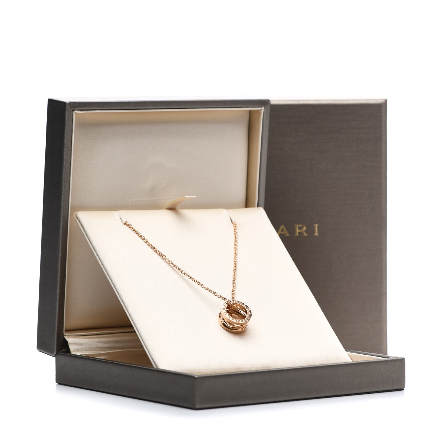18K Rose Gold B.Zero1 Open Legends Pendant Necklace