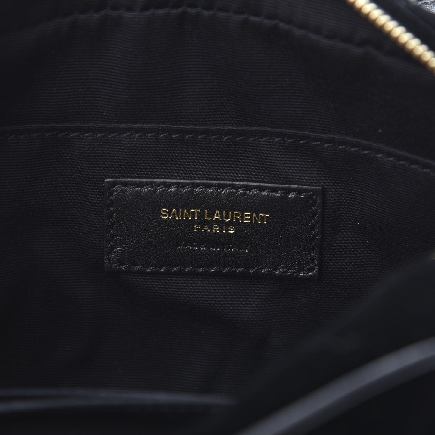 Velour Matelasse Monogram Lou Belt Bag Black