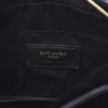 Saint Laurent Velour Matelasse Monogram Lou Belt Bag Black 6 of 12