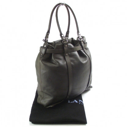 Lanvin Leather Kentucky Large Tote Olive 3 of 9