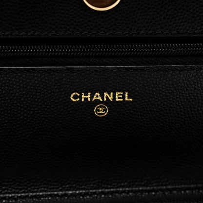 Chanel Caviar Quilted Wallet on Chain WOC Black 7 of 13