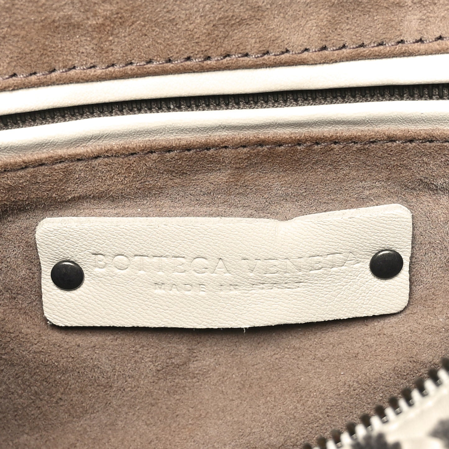 Nappa Intrecciato Embroidered Mini Boston Mist