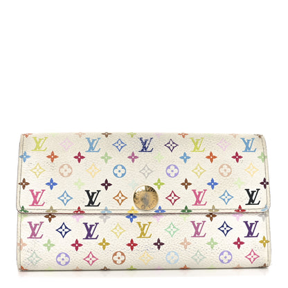 Louis Vuitton Monogram Multicolor Sarah Wallet White 1 of 8