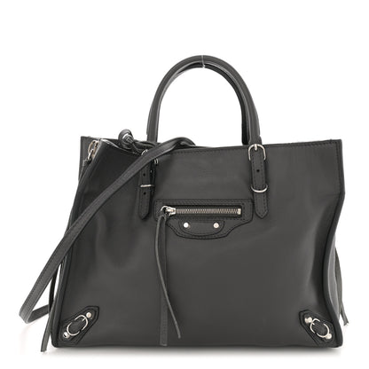 Balenciaga Veau Papier A6 Zip Around Tote Gris Fossile 1 of 14