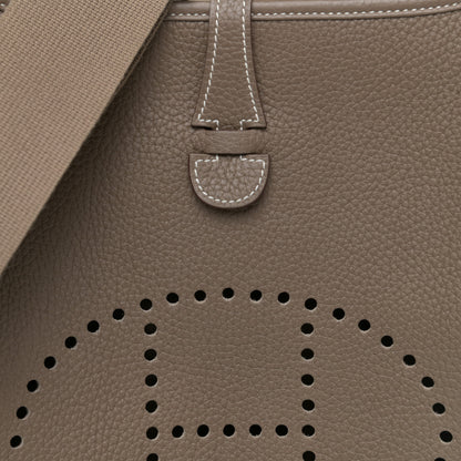 Hermes Taurillon Clemence Evelyne III PM Etoupe 8 of 10