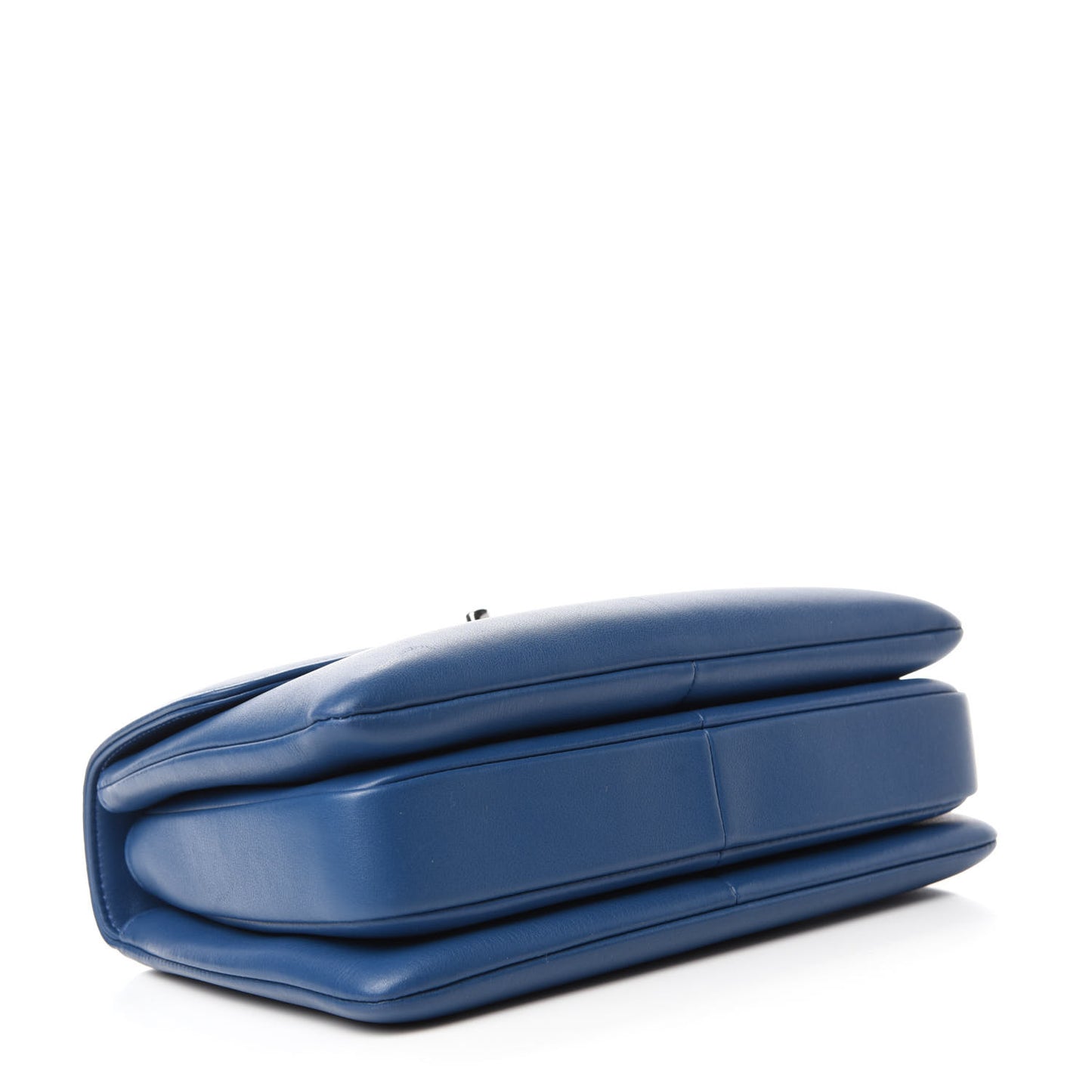Calfskin Small Trendy CC Dual Handle Flap Bag Blue
