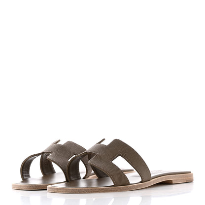 Hermes Epsom Oran Sandals 36 Etoupe 3 of 17