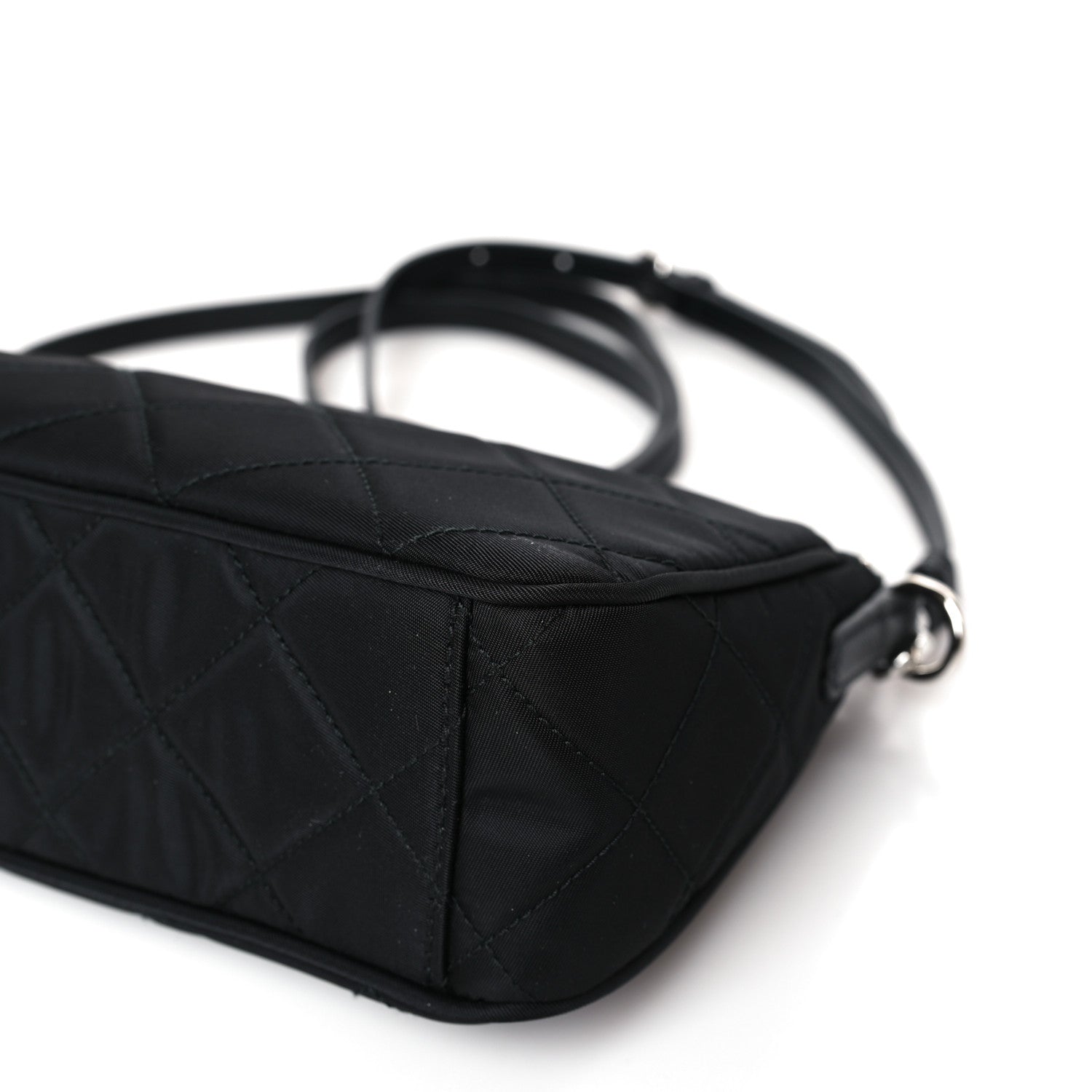 Prada Nylon Tessuto Impuntu Quilted Crossbody Bag Black 8 of 8