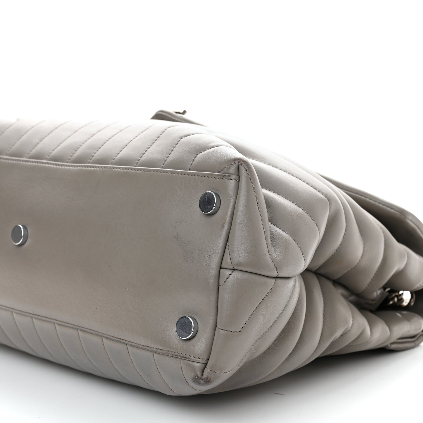 Calfskin Y Quilted Monogram Large Loulou Chain Satchel Earth