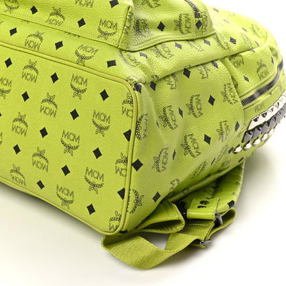MCM Visetos Crown Stud Large Stark Backpack Green 9 of 9