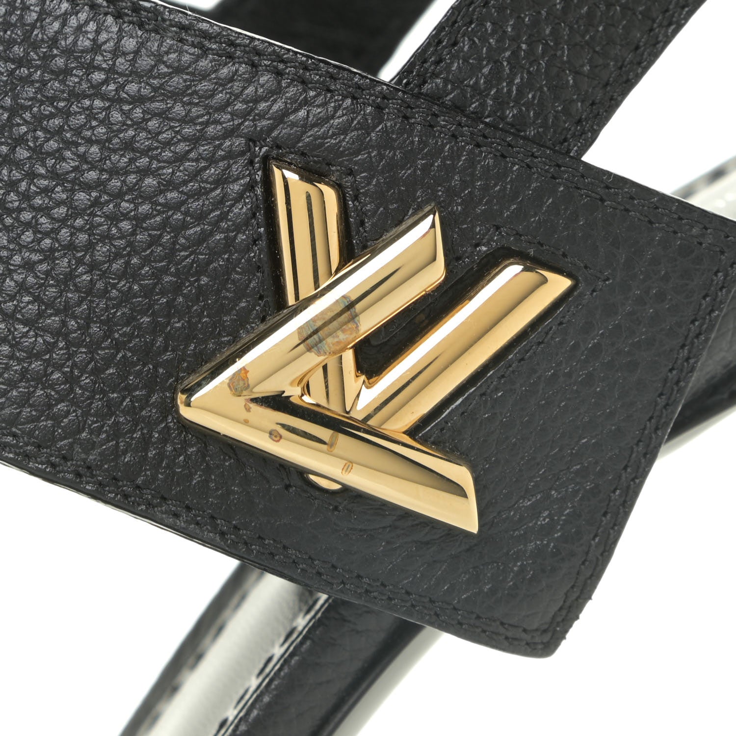 Louis Vuitton Grained Calfskin Horizon Platform Sandals 40 Black 11 of 18