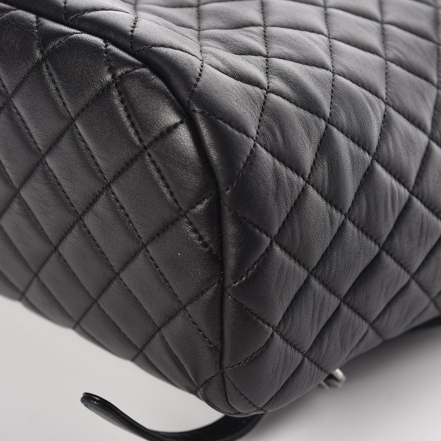 Lambskin Quilted Large Urban Spirit Backpack Black