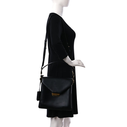 Prada New Calfskin Ingrid Top Handle Bag Black 2 of 9