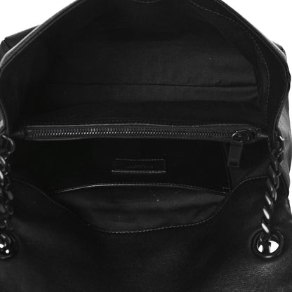 Saint Laurent Grain De Poudre Medium West Hollywood Monogram Fold-Over Black 5 of 9