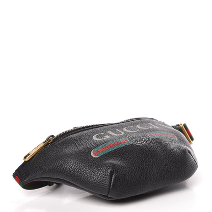 Gucci Grained Calfskin Small Logo Belt Bag Black 4 of 11