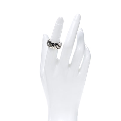 Bulgari 18K White Gold Tubogas Band Ring 52 6 2 of 5