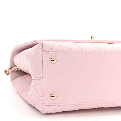 Chanel Caviar Quilted Small Coco Handle Flap Light Pink 9 of 10