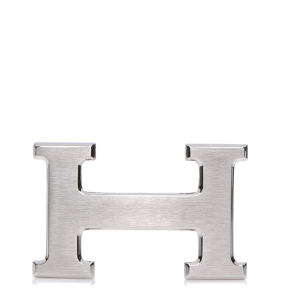 Hermes Brushed Palladium 32mm H Belt Buckle 1 of 4