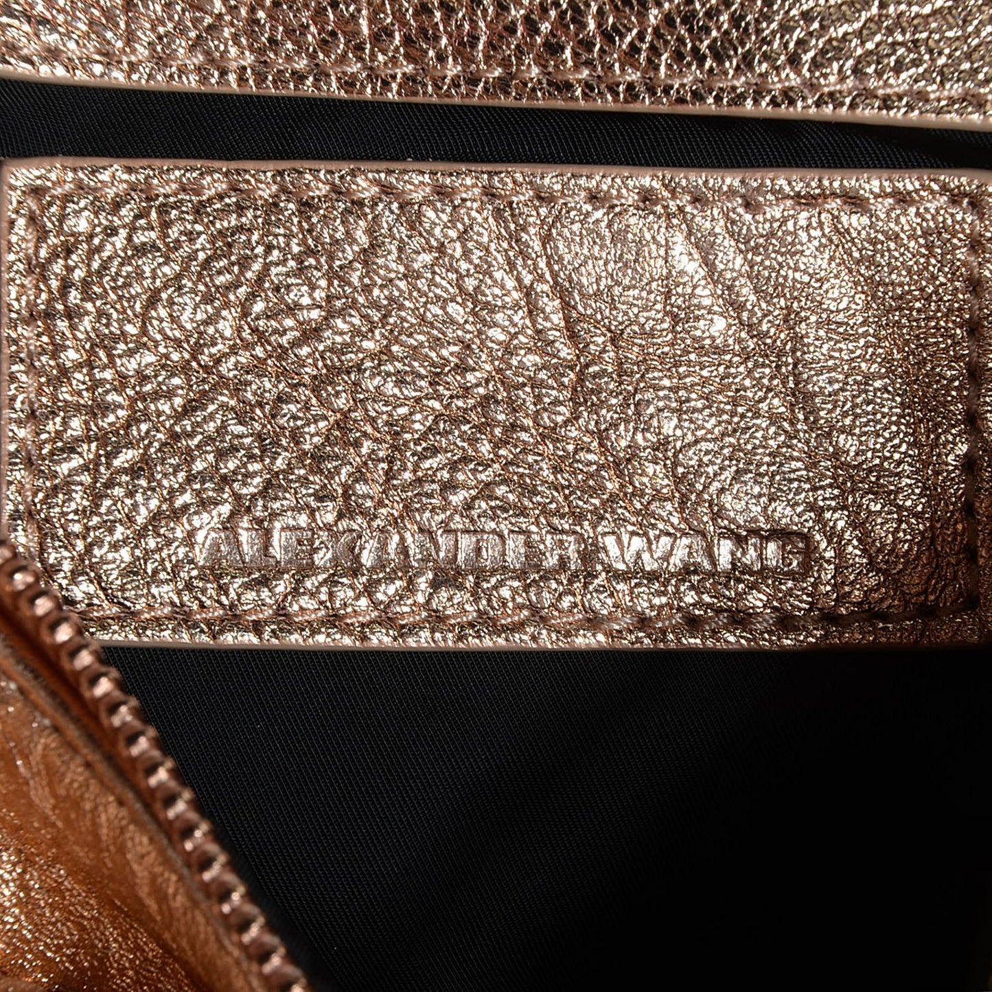 Pebbled Lambskin Rocco Rose Gold With Rose Gold Hardware