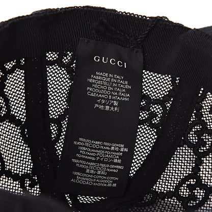 Gucci GG Net Embroidered Baseball Hat M Black 7 of 8