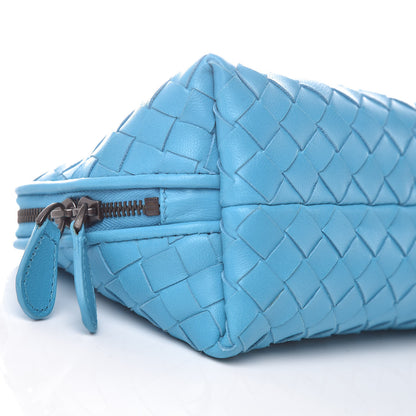 Bottega Veneta Nappa Intrecciato Cosmetic Case Turquoise 9 of 10