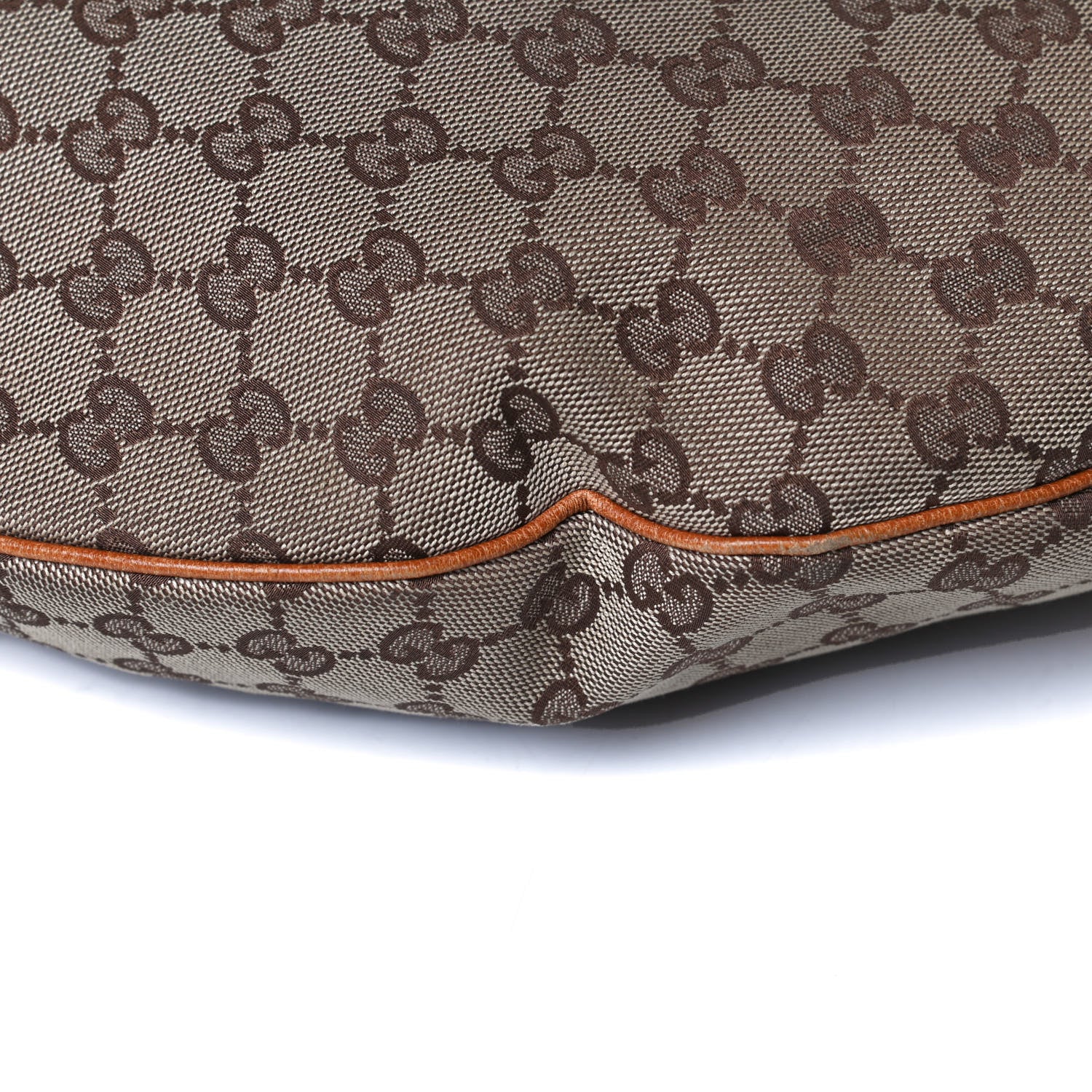 Gucci Monogram Horsebit Glam Hobo Tan 11 of 17