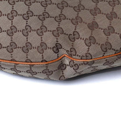 Gucci Monogram Horsebit Glam Hobo Tan 11 of 17