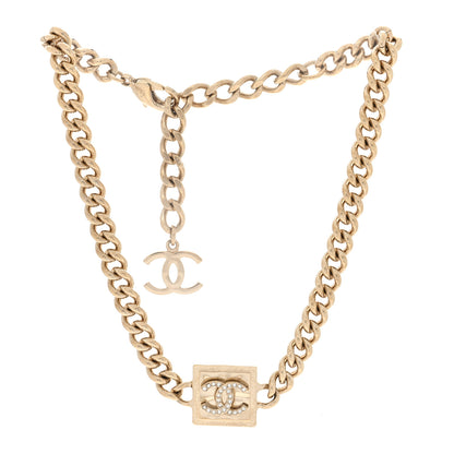 Chanel Metal Crystal CC Choker Gold 3 of 5