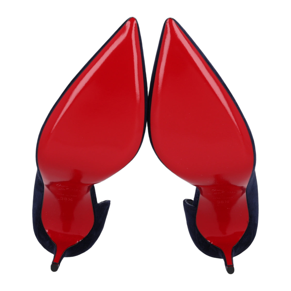 Christian Louboutin Suede Iriza 100 Pumps 38.5 Obscur 7 of 9