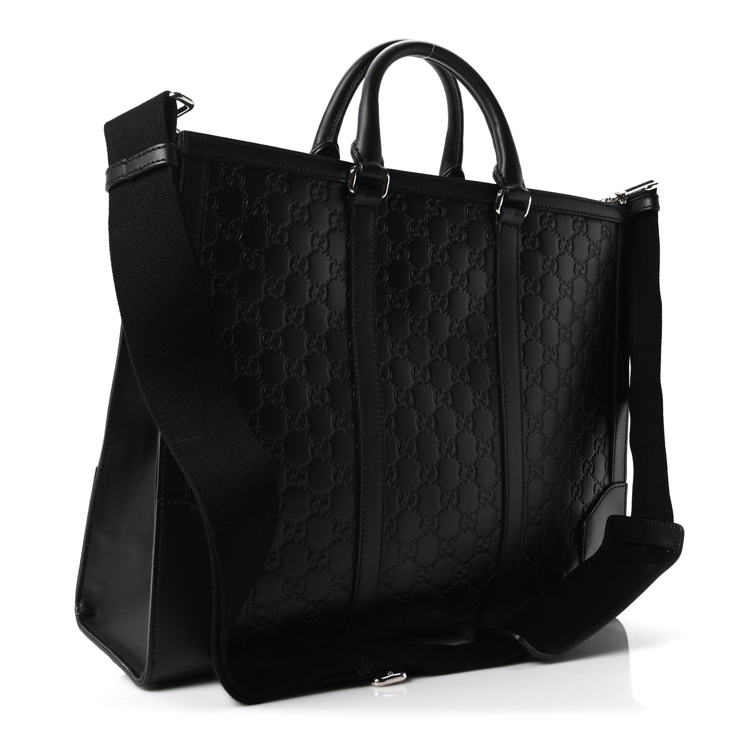 Gucci Guccissima Signature Briefcase Black 3 of 10