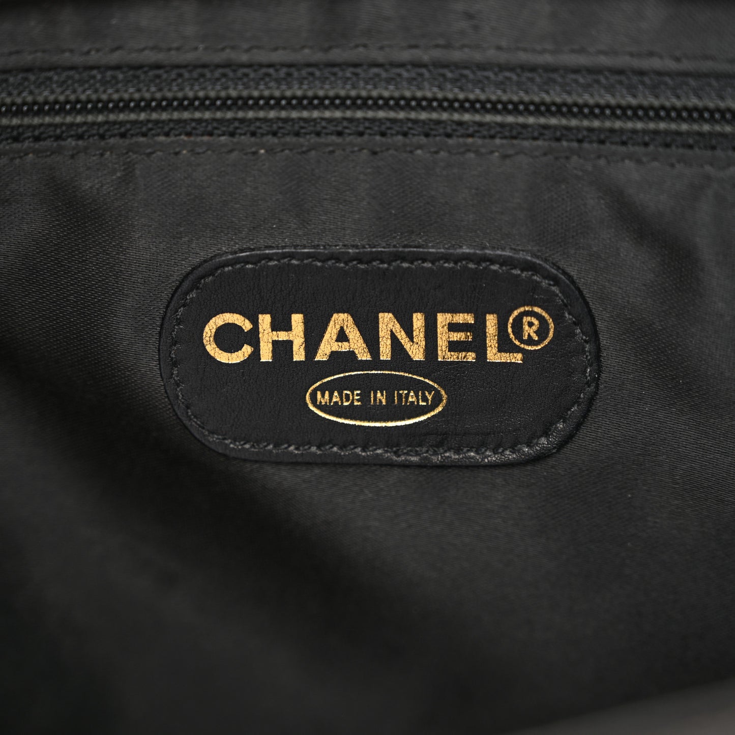 Lambskin Quilted CC Shoulder Bag Black