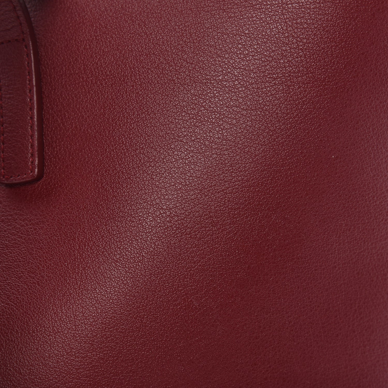 Saint Laurent Calfskin Large Shopping Tote Deep Carmin 15 of 16
