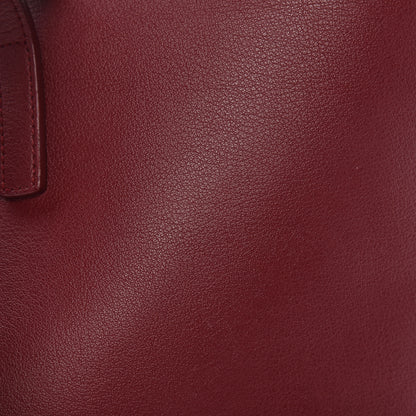 Saint Laurent Calfskin Large Shopping Tote Deep Carmin 15 of 16