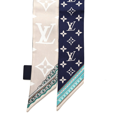 Louis Vuitton Silk Ultimate Monogram BB Bandeau Bleu Marine 2 of 5