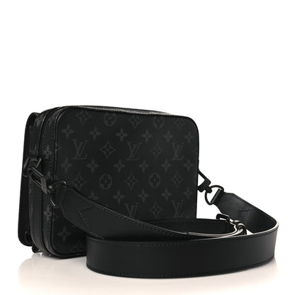 Louis Vuitton Monogram Eclipse Steamer Messenger 3 of 8