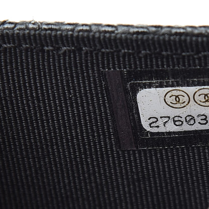 Chanel Caviar Quilted Flap Card Holder Wallet Black 8 of 9