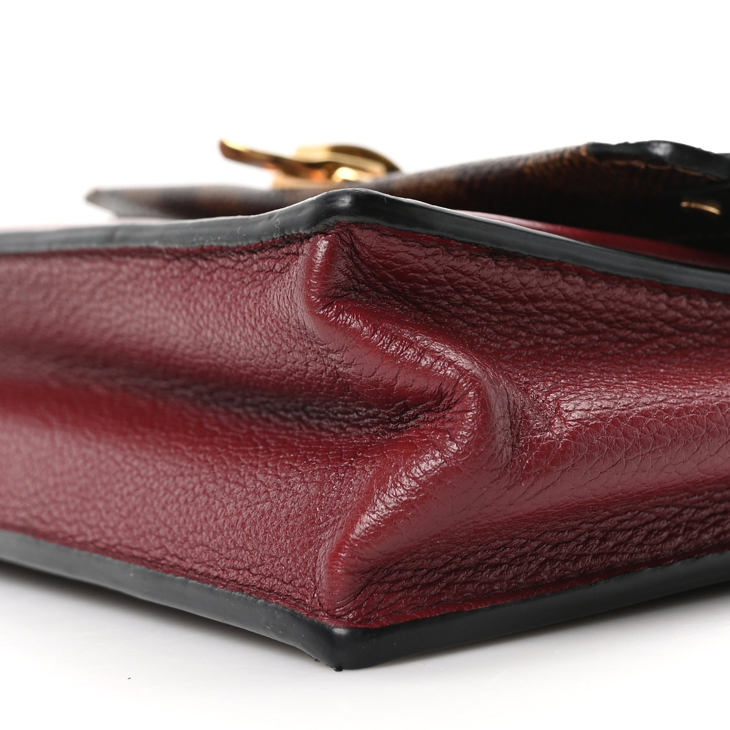 Damier Ebene Vavin Chain Wallet Red