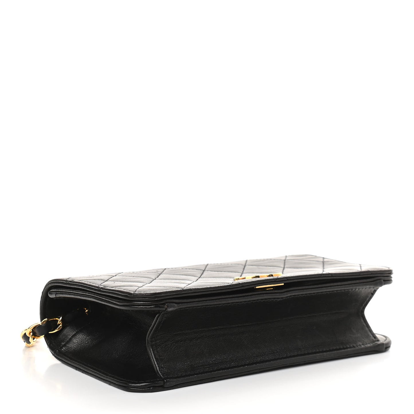 Lambskin Quilted Mini Flap Black