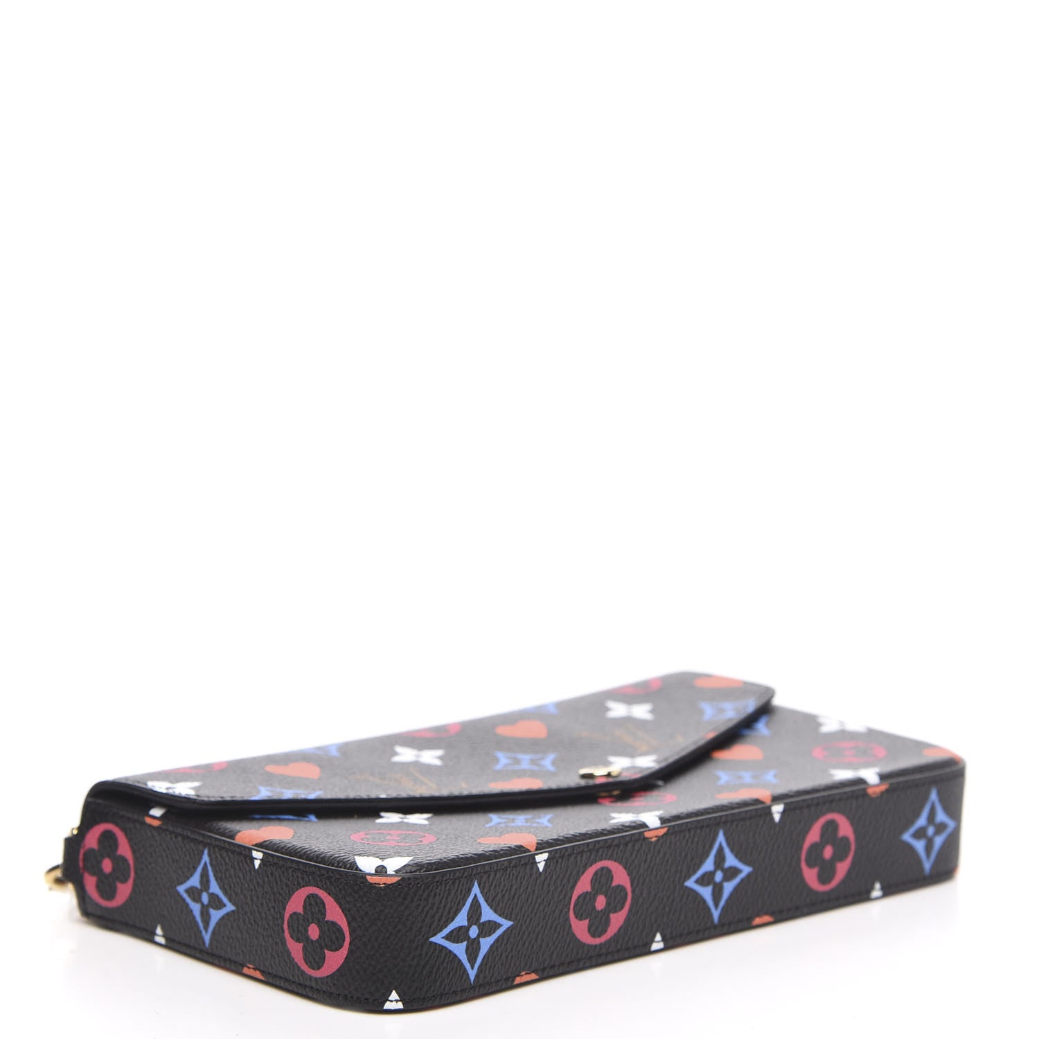Louis Vuitton Game On Felicie Chain Wallet Black 4 of 11
