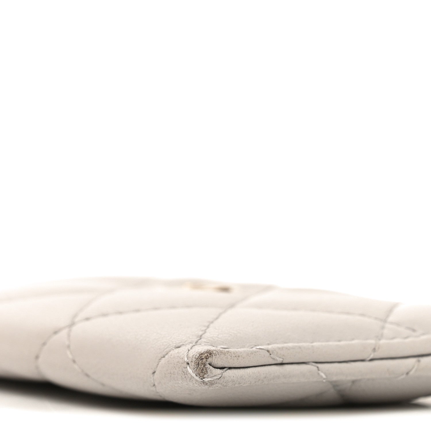 Chanel Lambskin Quilted Card Holder Grey 10 of 10
