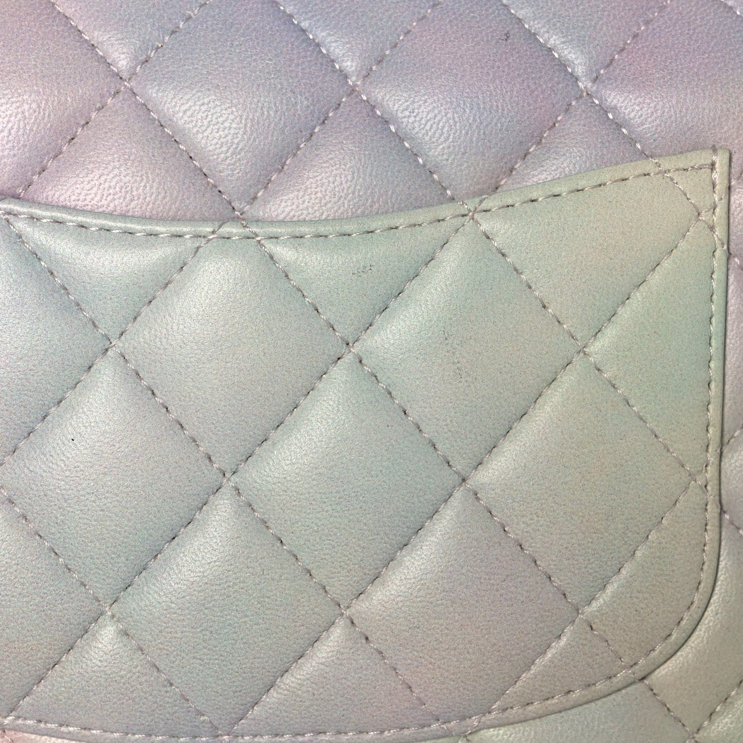 Chanel Lambskin Quilted Ombre Mini Top Handle Rectangular Flap Pink Multicolor 9 of 9