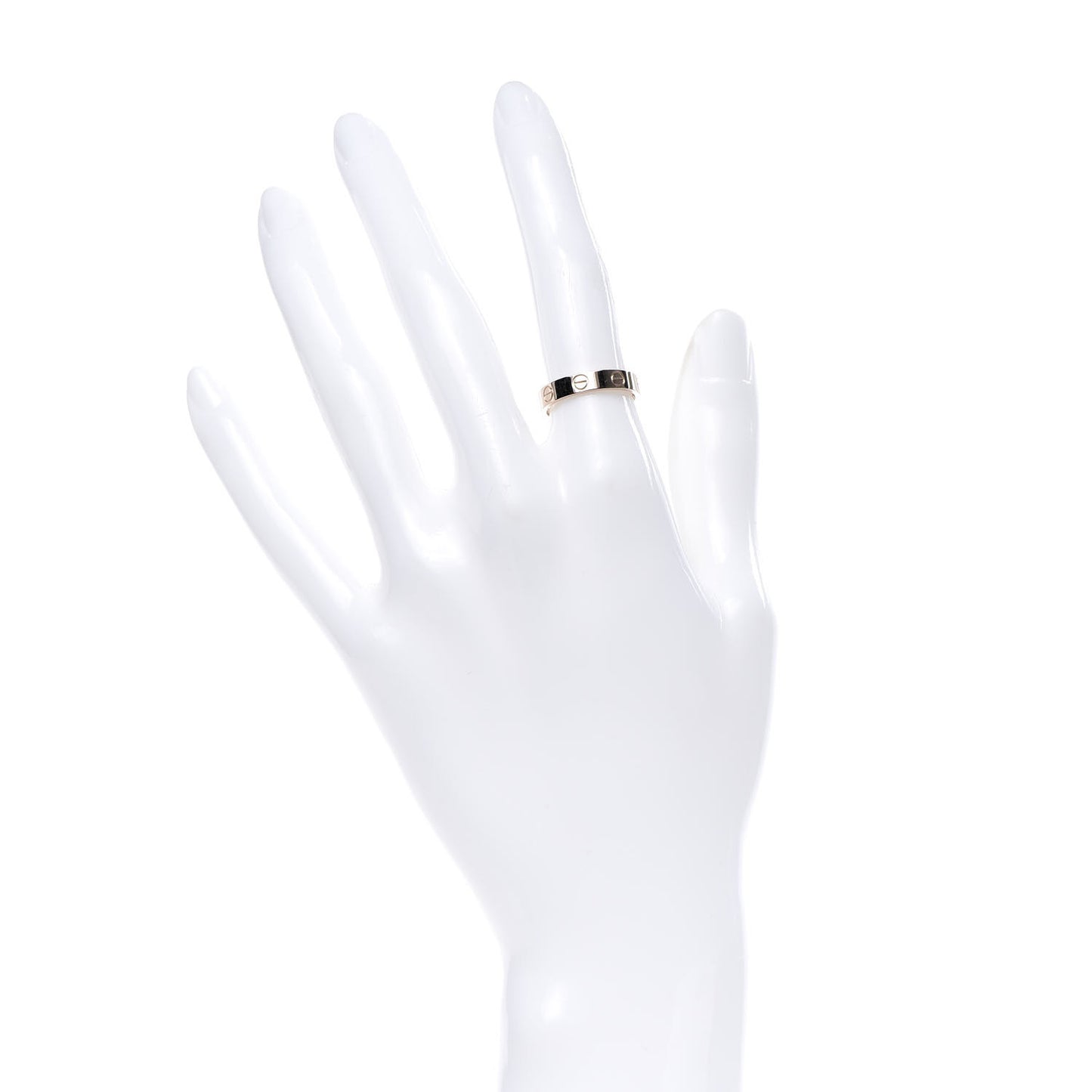 18K Pink Gold 3.5mm LOVE Wedding Band Ring 50 5.25