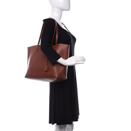 Saint Laurent Calfskin Large Shopping Tote Cognac 2 of 16