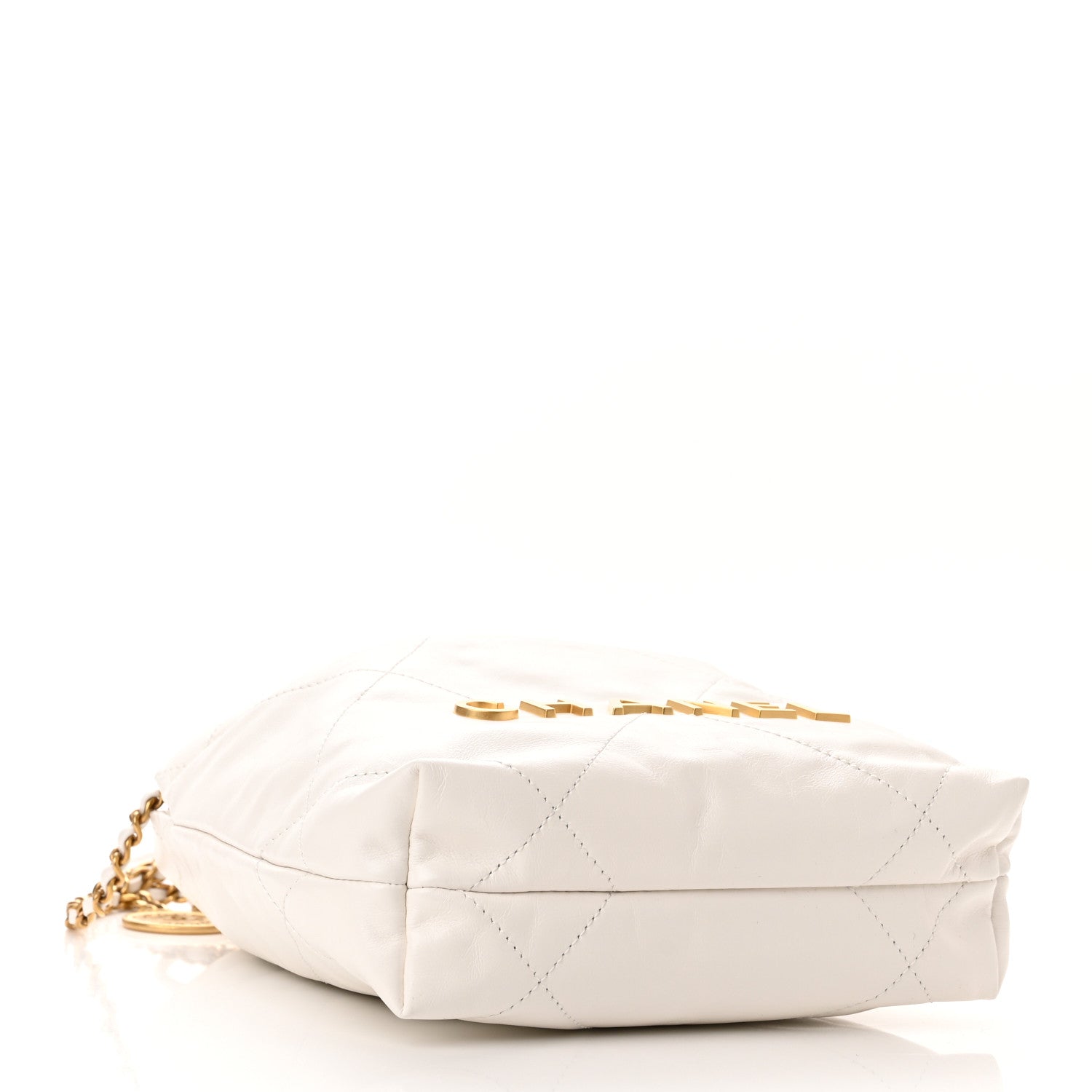 Chanel Shiny Calfskin Quilted Mini Chanel 22 White 4 of 10